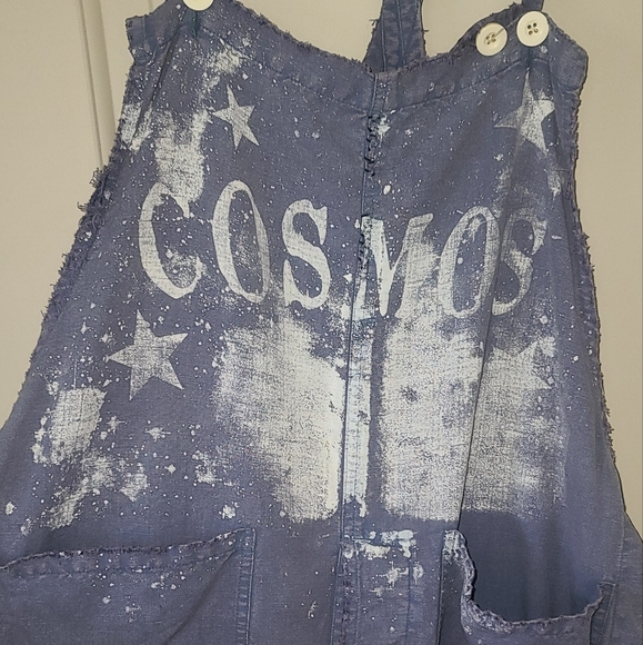 Magnolia Pearl Cosmos overalls blue os rare overall pant pants jumpsuit romper - Picture 13 of 16